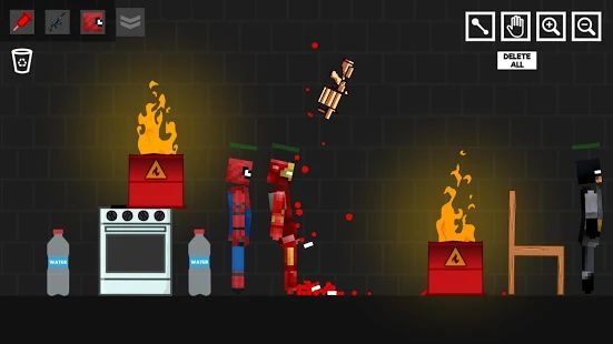 Скачать взломанную Spider Ragdoll Playground: Iron Human [МОД открыто все] на Андроид - Версия 1.0.4 apk