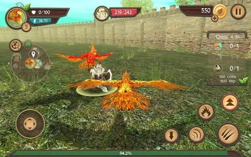 Скачать взломанную Phoenix Sim 3D [МОД много монет] на Андроид - Версия 100 apk