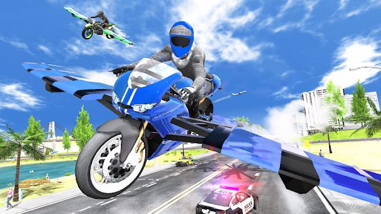 Скачать взломанную Flying Motorbike Simulator [МОД много монет] на Андроид - Версия 1.18 apk