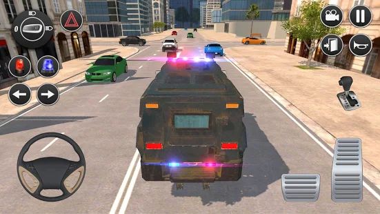 Скачать взломанную American Police Car Driving: Offline Games No Wifi [МОД безлимитные деньги] на Андроид - Версия 1.4 apk