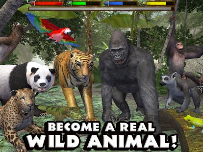Скачать взломанную Ultimate Jungle Simulator [МОД открыто все] на Андроид - Версия Зависит от устройства apk
