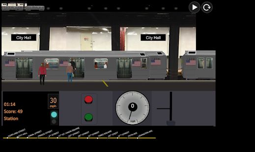 Скачать взломанную New York Subway Driver [МОД открыто все] на Андроид - Версия 2.0 apk