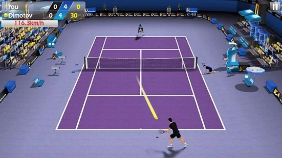 Скачать взломанную Теннис пальцем 3D - Tennis [МОД безлимитные деньги] на Андроид - Версия 1.8.1 apk