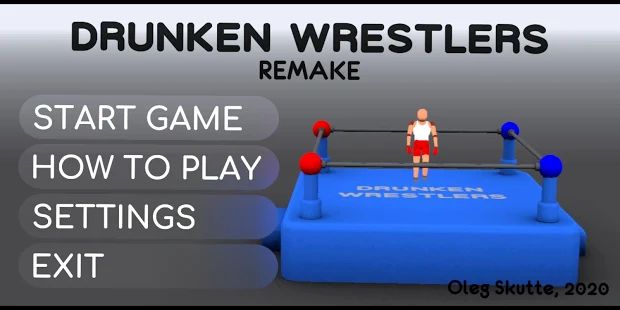 Скачать взломанную Drunken Wrestlers Remake [МОД много монет] на Андроид - Версия 1.01 apk