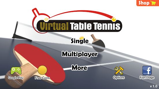 Скачать взломанную Virtual Table Tennis [МОД открыто все] на Андроид - Версия 2.1.18 apk