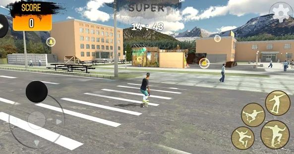 Скачать взломанную Freestyle Extreme Skater: Flippy Skate [МОД безлимитные деньги] на Андроид - Версия 1.0 apk