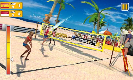 Скачать взломанную Пляжный волейбол 3D [МОД много монет] на Андроид - Версия 1.0.4 apk
