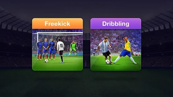 Скачать взломанную FreeKick Football 2020 [МОД безлимитные деньги] на Андроид - Версия 2.1.8 apk