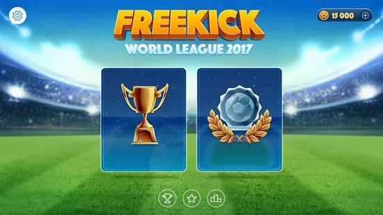 Скачать взломанную Soccer World League FreeKick [МОД безлимитные деньги] на Андроид - Версия 1.0.6 apk