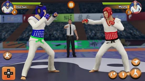 Скачать взломанную Taekwondo Fights 2020: Martial Art Fighting Games [МОД много монет] на Андроид - Версия 1.0.2 apk