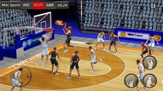 Скачать взломанную Баскетбольный удар 2019: Играть в баскетбол Данк [МОД много монет] на Андроид - Версия 1.0.3 apk