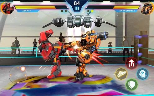 Скачать взломанную Steel Robot Ring Fighting [МОД открыто все] на Андроид - Версия 1.6 apk