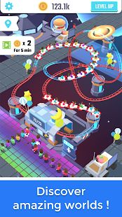 Скачать взломанную Idle Roller Coaster [МОД безлимитные деньги] на Андроид - Версия 2.4.2 apk