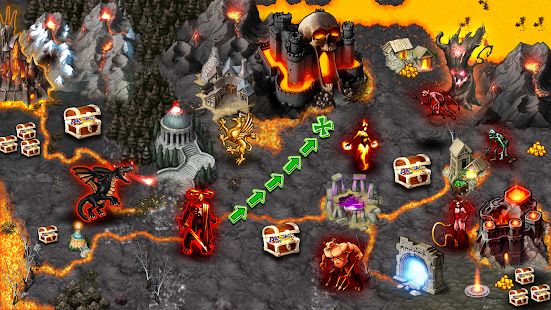 Скачать взломанную Heroes : Magic World Inferno [МОД много монет] на Андроид - Версия 1.3.3 apk