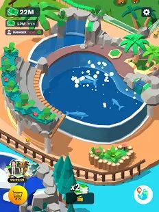 Скачать взломанную Idle Zoo Tycoon 3D - Animal Park Game [МОД открыто все] на Андроид - Версия 1.6.13 apk
