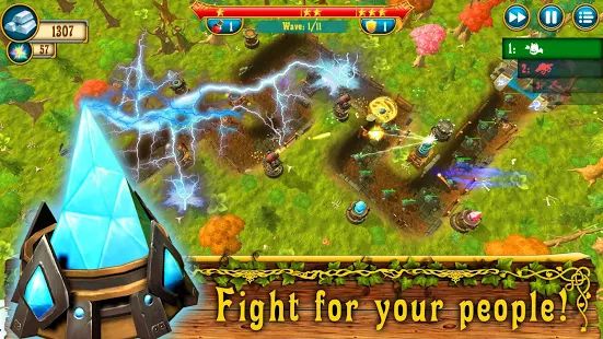 Скачать взломанную Fantasy Realm TD: Tower Defense Game [МОД открыто все] на Андроид - Версия 1.29 apk