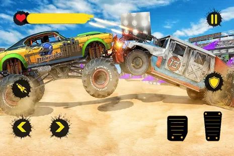 Скачать Monster Truck Crash Derby: Бесстрашные трюки 2019 [Неограниченные функции] на Андроид - Версия 1.8 apk