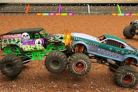 Скачать Monster Truck Demolition Derby: Crash Stunts 2019 [Разблокированная] на Андроид - Версия 1.9 apk
