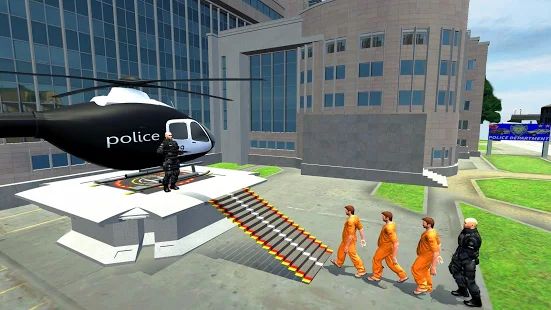 Скачать Police Heli Prisoner Transport: Симулятор полетов [Встроенный кеш] на Андроид - Версия 1.0.8 apk