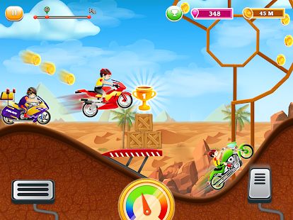 Скачать Дети велосипед Hill гонки: Свободный Мотоцикл игры [Без Рекламы] на Андроид - Версия 0.5 apk