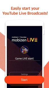 Скачать Mobizen прямая трансляция для ютуб - прямой эфир [Полный доступ] на Андроид - Версия 1.2.12.1 apk
