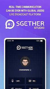 Скачать SGETHER Studio - Live Stream [Без Рекламы] на Андроид - Версия 1.2.6 apk