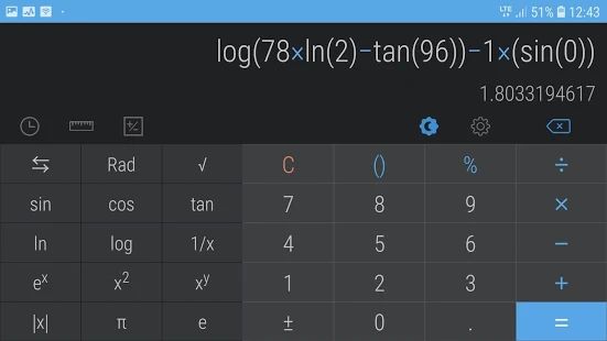 Скачать Простой калькулятор [Неограниченные функции] на Андроид - Версия Зависит от устройства apk