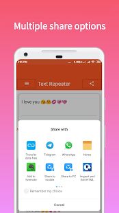 Скачать Text Repeater [Полный доступ] на Андроид - Версия 1.3 apk