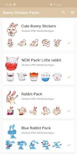 Скачать Новые забавные стикеры кролика WAStickerApps [Полная] на Андроид - Версия 1.5.1 apk
