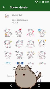 Скачать WAstickerApps коты и котята Наклейки [Встроенный кеш] на Андроид - Версия 1.8 apk