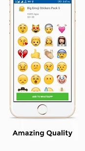 Скачать Big Emoji Stickers For Whatsapp [Все открыто] на Андроид - Версия 1.0.43 apk