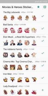 Скачать Movie and Comics Stickers - WAStickerApps [Без Рекламы] на Андроид - Версия 2.0 apk