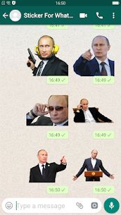 Скачать Putin Stickers For Whatsapp [Полный доступ] на Андроид - Версия 2.0 apk