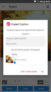 Скачать Repost for Instagram - Regram [Встроенный кеш] на Андроид - Версия 2.8.1 apk
