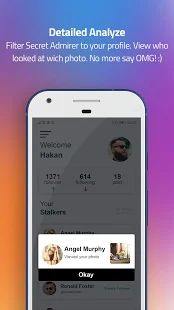Скачать InMyStalker - Кто смотрел мой профиль Instagram [Встроенный кеш] на Андроид - Версия 1.0 apk