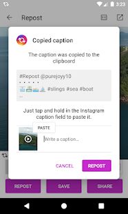 Скачать Repost Photo & Video for Instagram [Разблокированная] на Андроид - Версия 1.1.4 apk