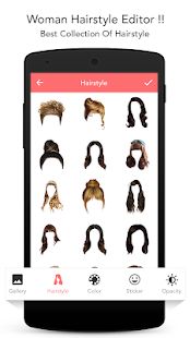 Скачать Woman hairstyle photoeditor [Полная] на Андроид - Версия 1.15 apk