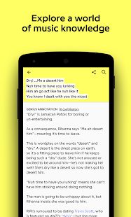 Скачать Genius — Song Lyrics & More [Все открыто] на Андроид - Версия Зависит от устройства apk