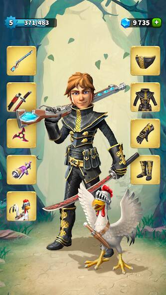 Скачать взломанную Heroics Epic Legend of Archero [МОД безлимитные деньги] на Андроид - Версия 2.1.8 apk