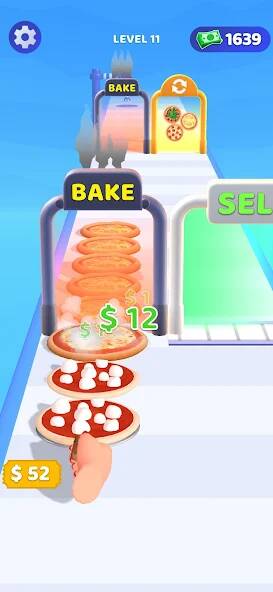 Скачать взломанную I Want Pizza [МОД много монет] на Андроид - Версия 1.3.3 apk