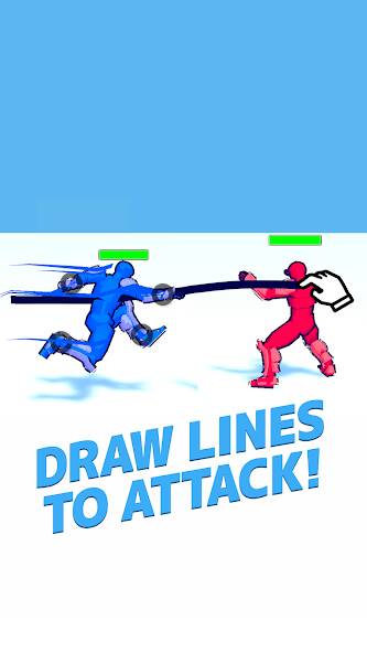 Скачать взломанную Draw Action: Freestyle Fight [МОД много монет] на Андроид - Версия 1.1.1 apk
