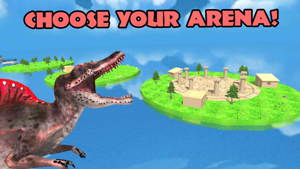 Скачать взломанную Dino Battle Arena Lost Kingdom [МОД много монет] на Андроид - Версия 0.4.2 apk