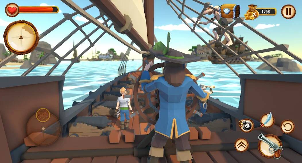 Скачать взломанную Pirate Polygon Caribbean Sea [МОД открыто все] на Андроид - Версия 1.3.8 apk