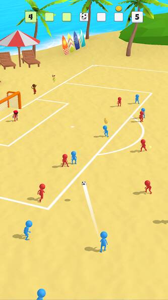 Скачать взломанную Super Goal - Стикмен Футбол [МОД безлимитные деньги] на Андроид - Версия 0.7.9 apk
