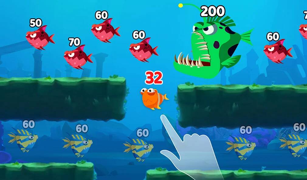 Скачать взломанную Fish Town IO: Mini Aquarium [МОД открыто все] на Андроид - Версия 2.5.1 apk