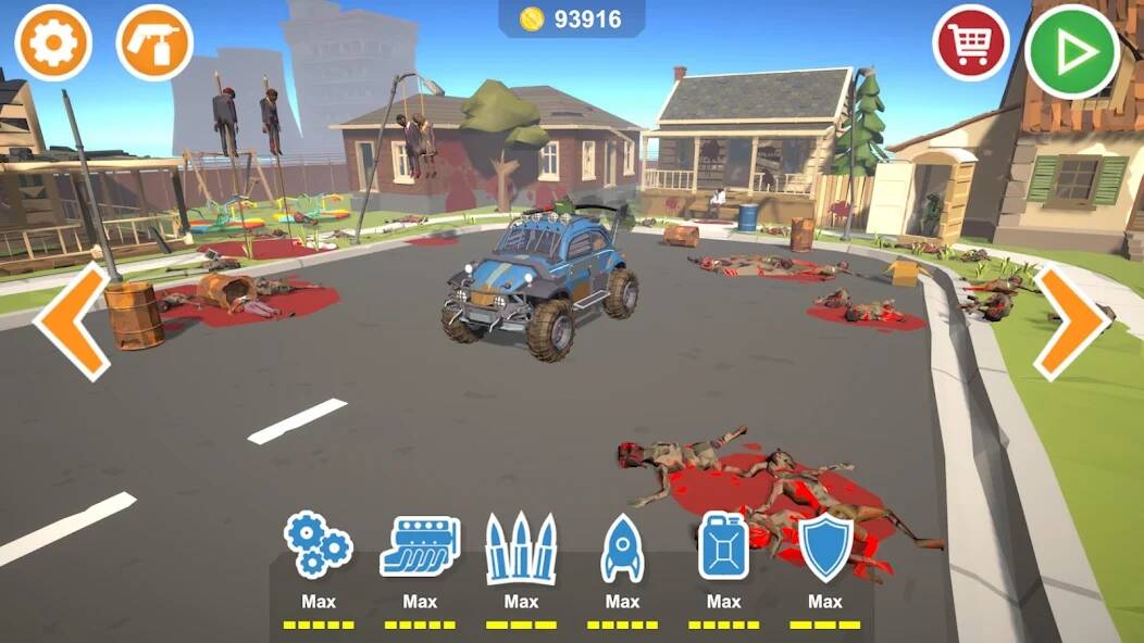 Скачать взломанную Zombie Cars: Разбивай Машины [МОД безлимитные деньги] на Андроид - Версия 0.4.5 apk