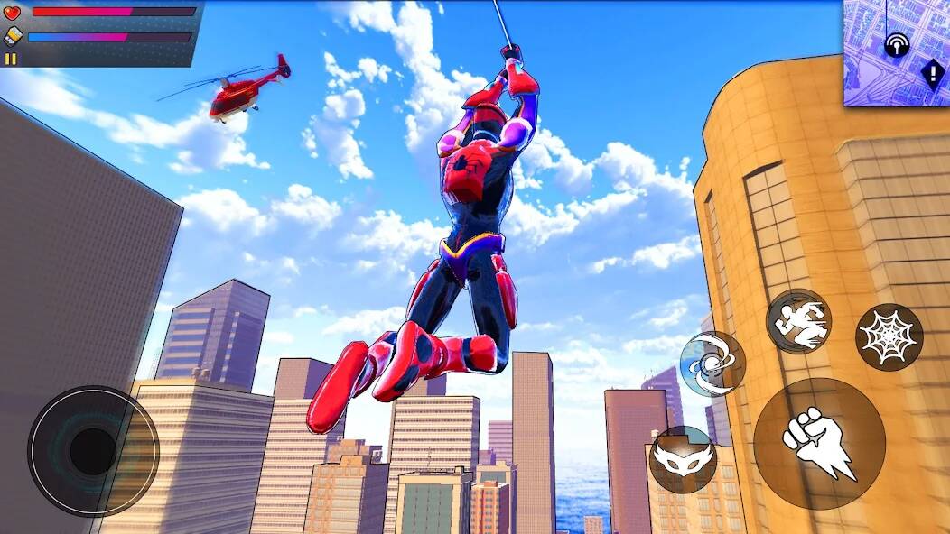Скачать взломанную Spider Hero:Super City Hero [МОД много монет] на Андроид - Версия 1.1.1 apk