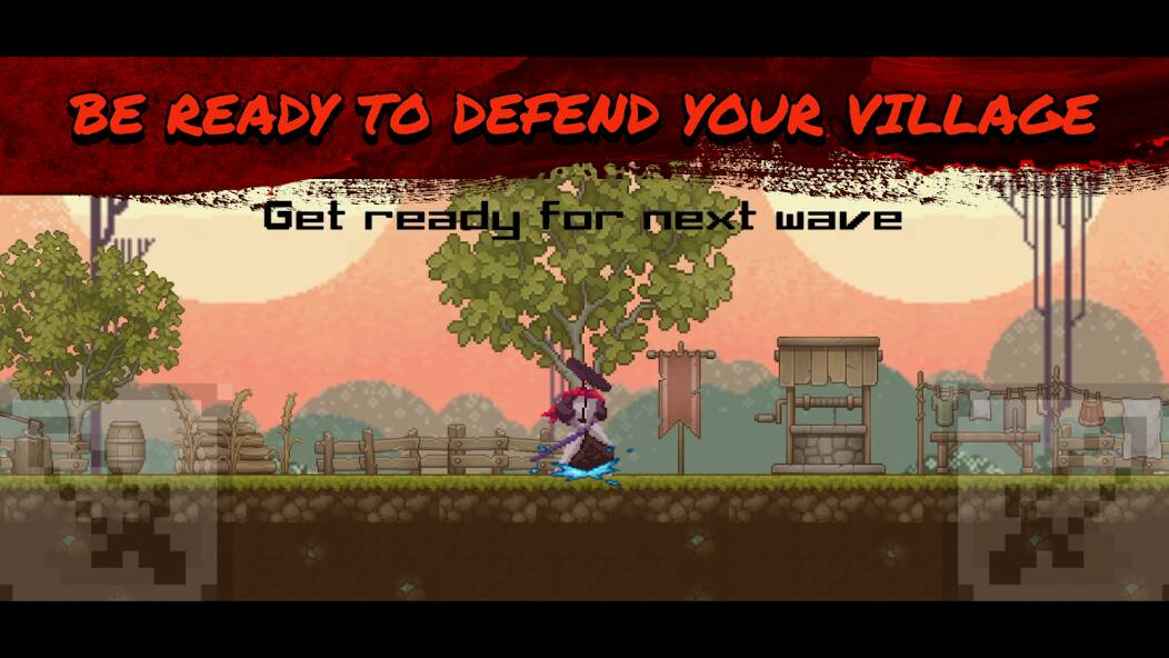 Скачать взломанную Thunder Samurai Defend Village [МОД открыто все] на Андроид - Версия 0.5.4 apk