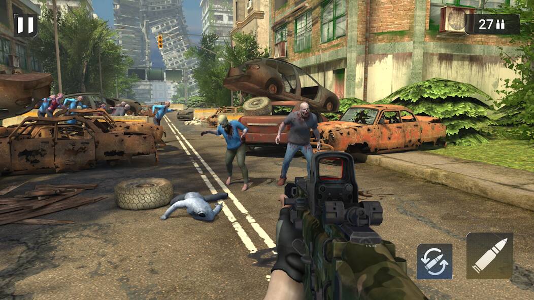 Скачать взломанную Zombie Apocalypse: Shootout [МОД много монет] на Андроид - Версия 2.5.7 apk