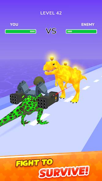 Скачать взломанную Dino Evolution Run 3D [МОД открыто все] на Андроид - Версия 0.6.3 apk